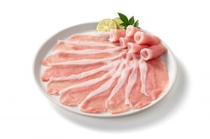 【ノントレー】館ヶ森高原豚 モモ肉スライス200g×4