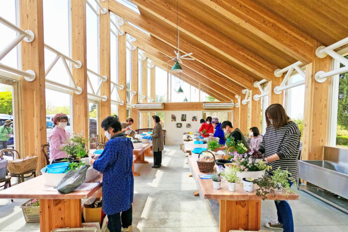 花の寄せ植えギャザリング教室